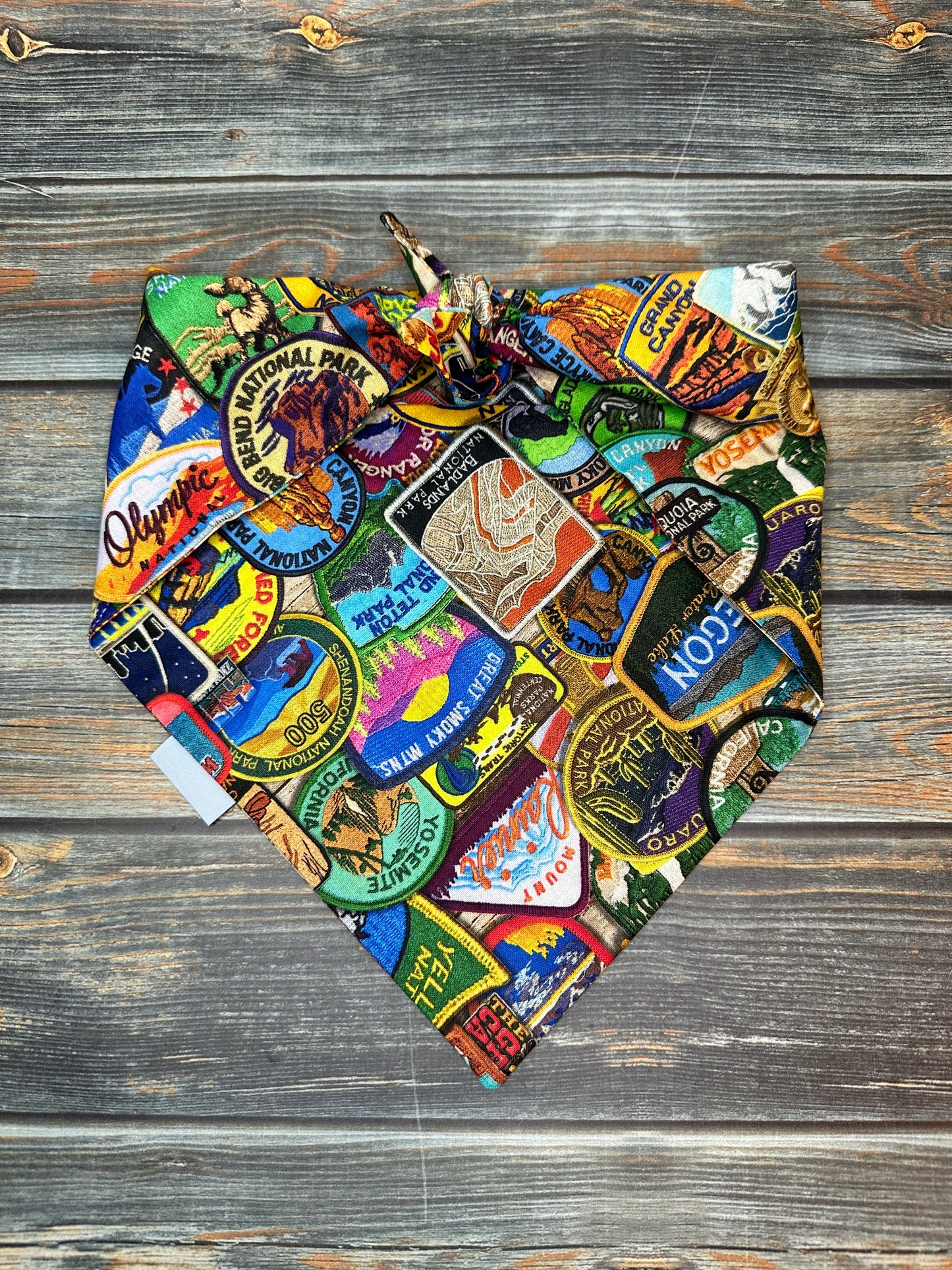 National Parks Patches Dog Bandana
