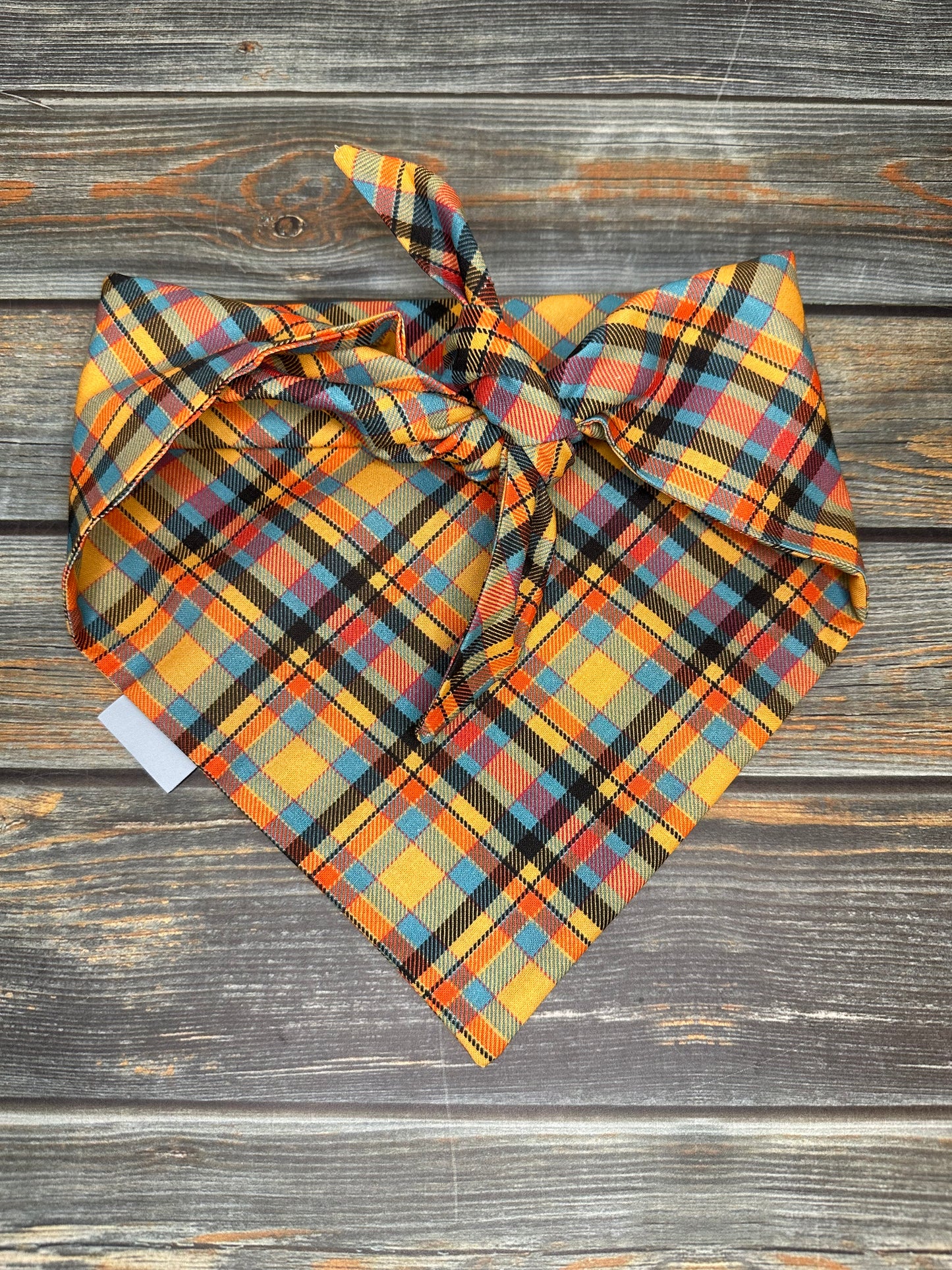 Perfect for Fall Plaid Dog Bandana