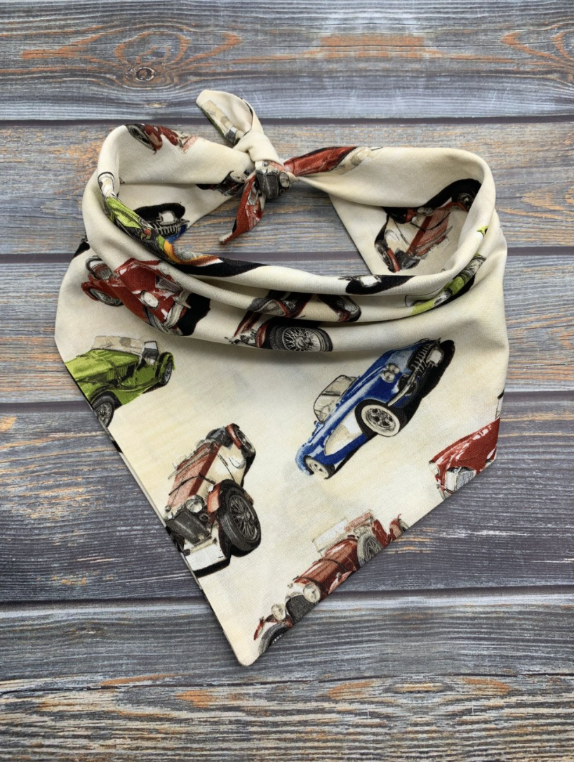 Antique Cars Dog Bandana