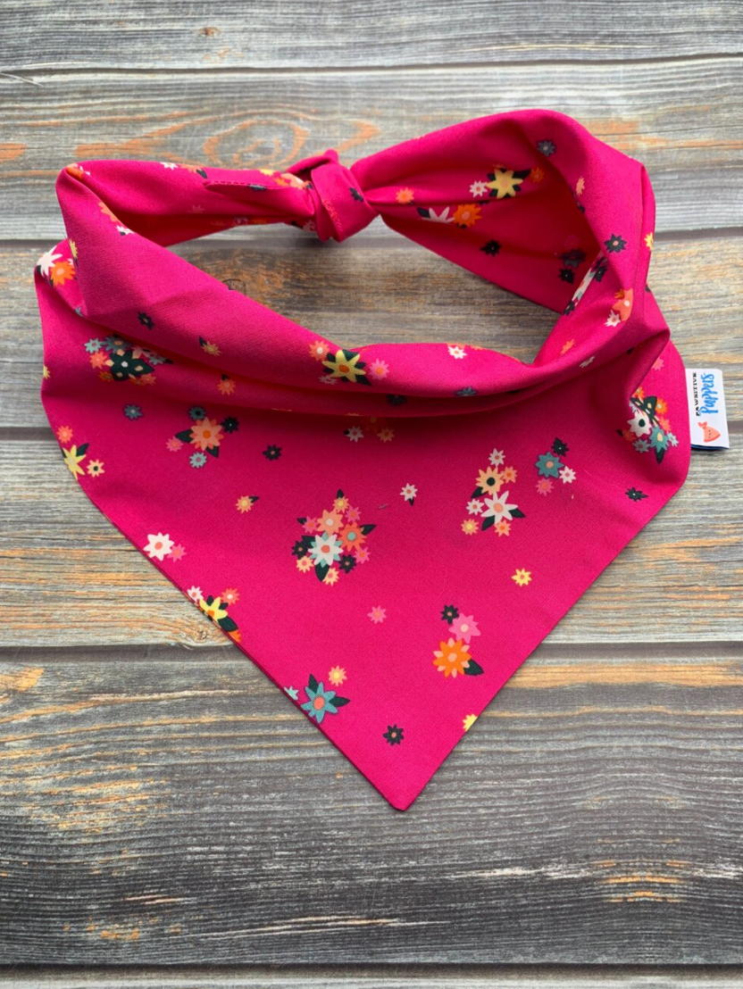Aster Sprigs Floral Dog Bandana