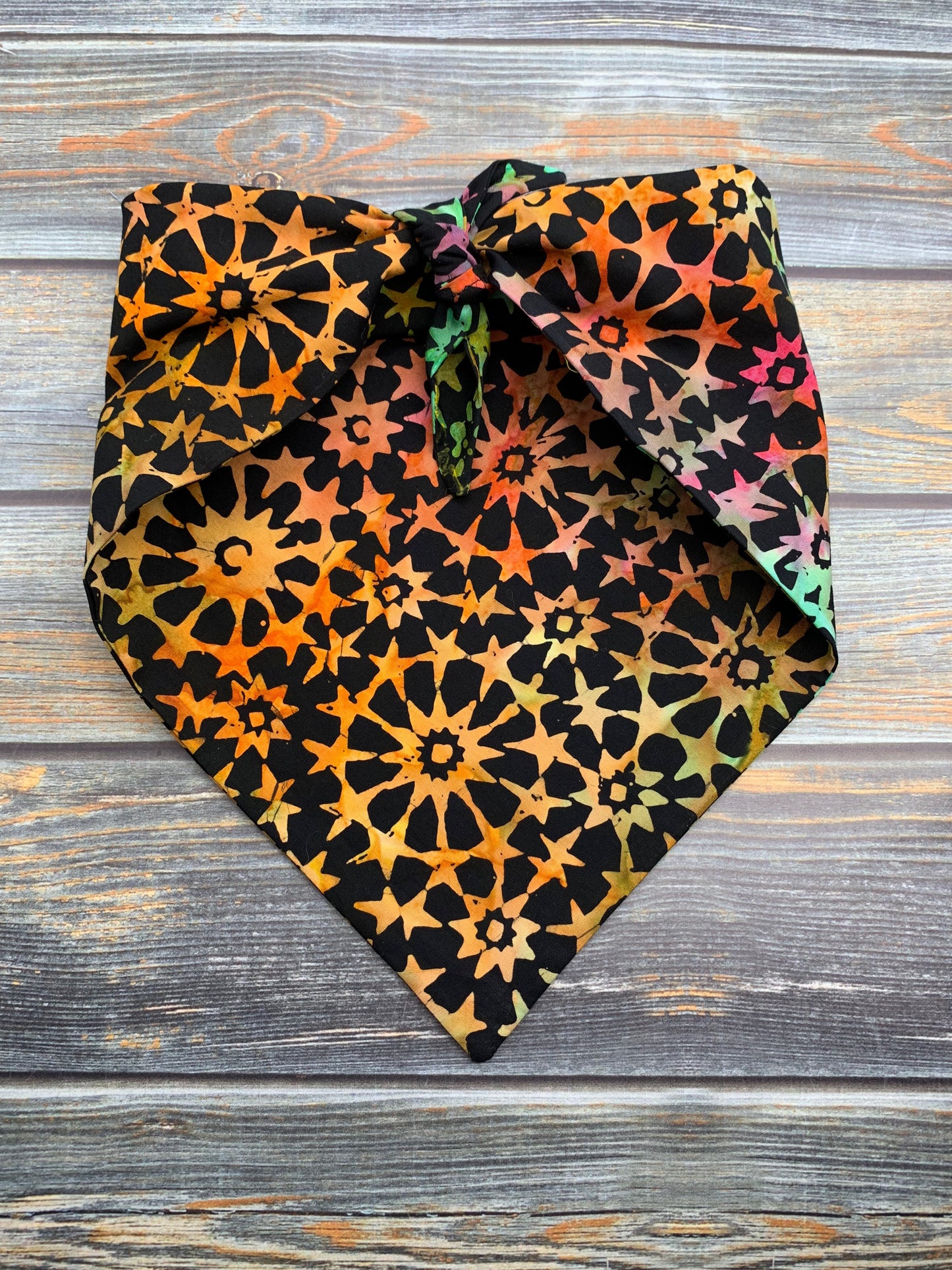 Batik Stars Dog Bandana