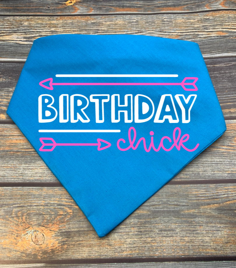 Birthday Chick Dog Bandana