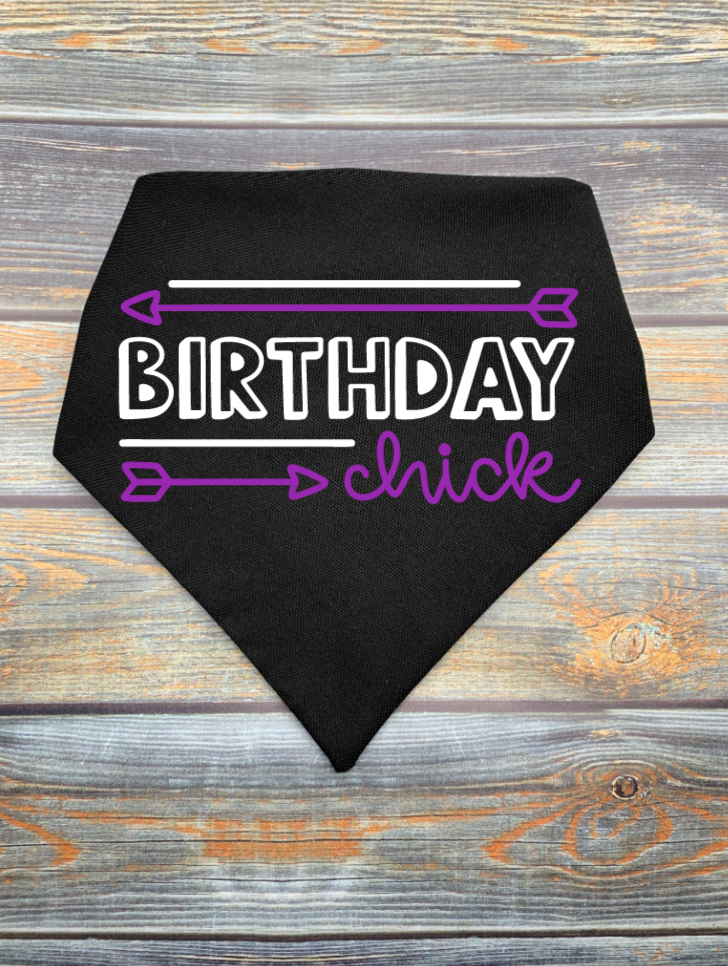 Birthday Chick Dog Bandana