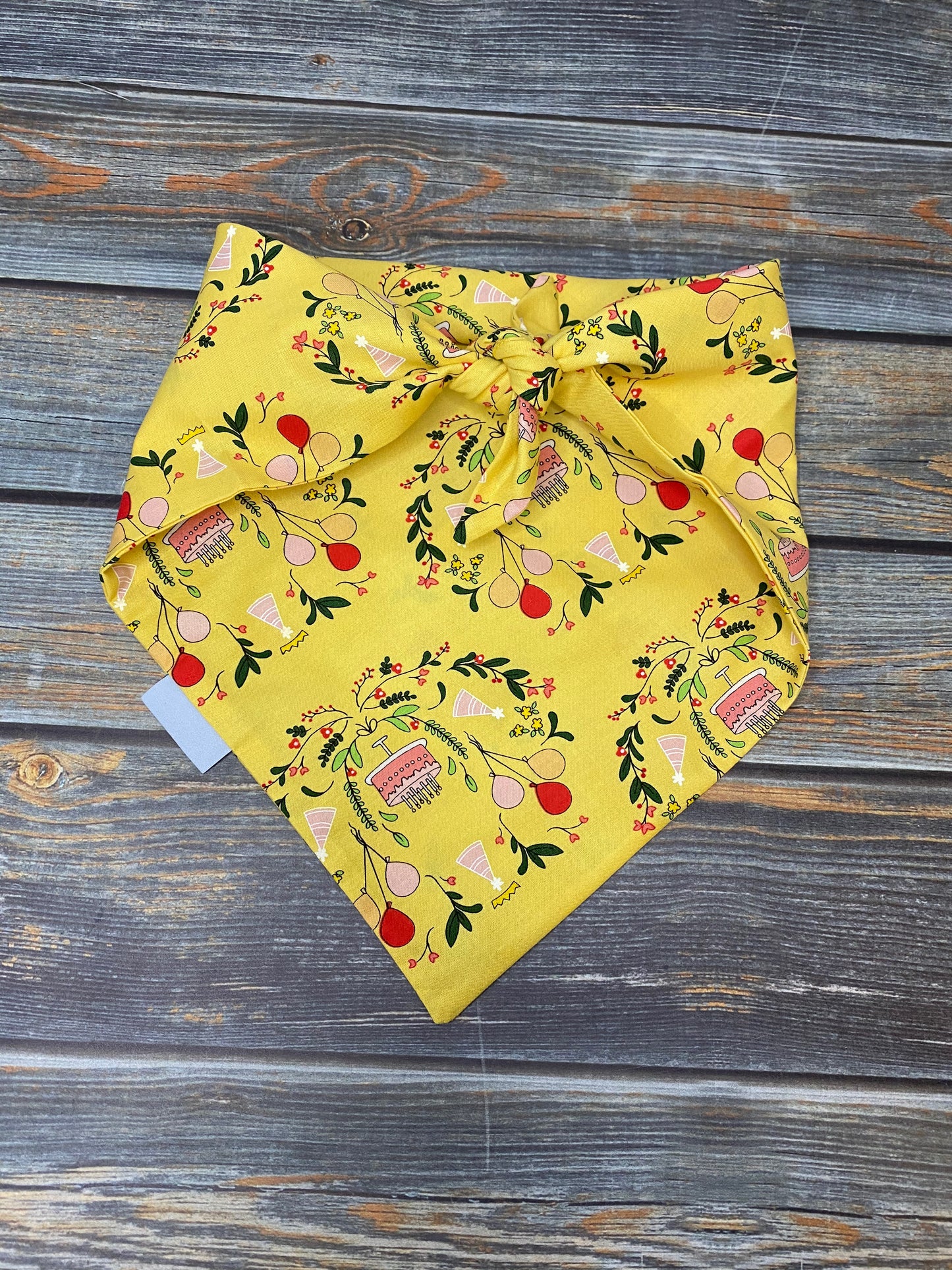 Birthday Party (Yellow) Dog Bandana