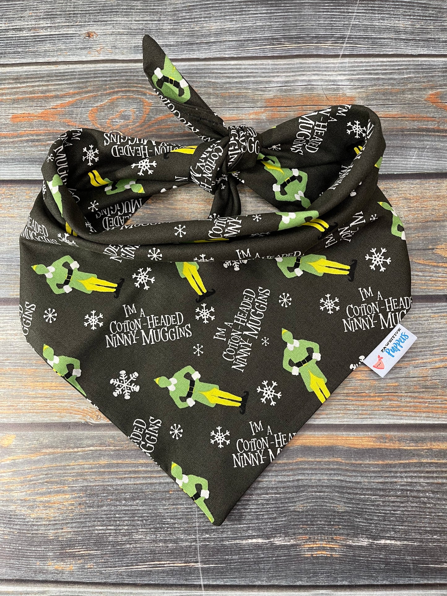 Buddy the Elf Dog Bandana