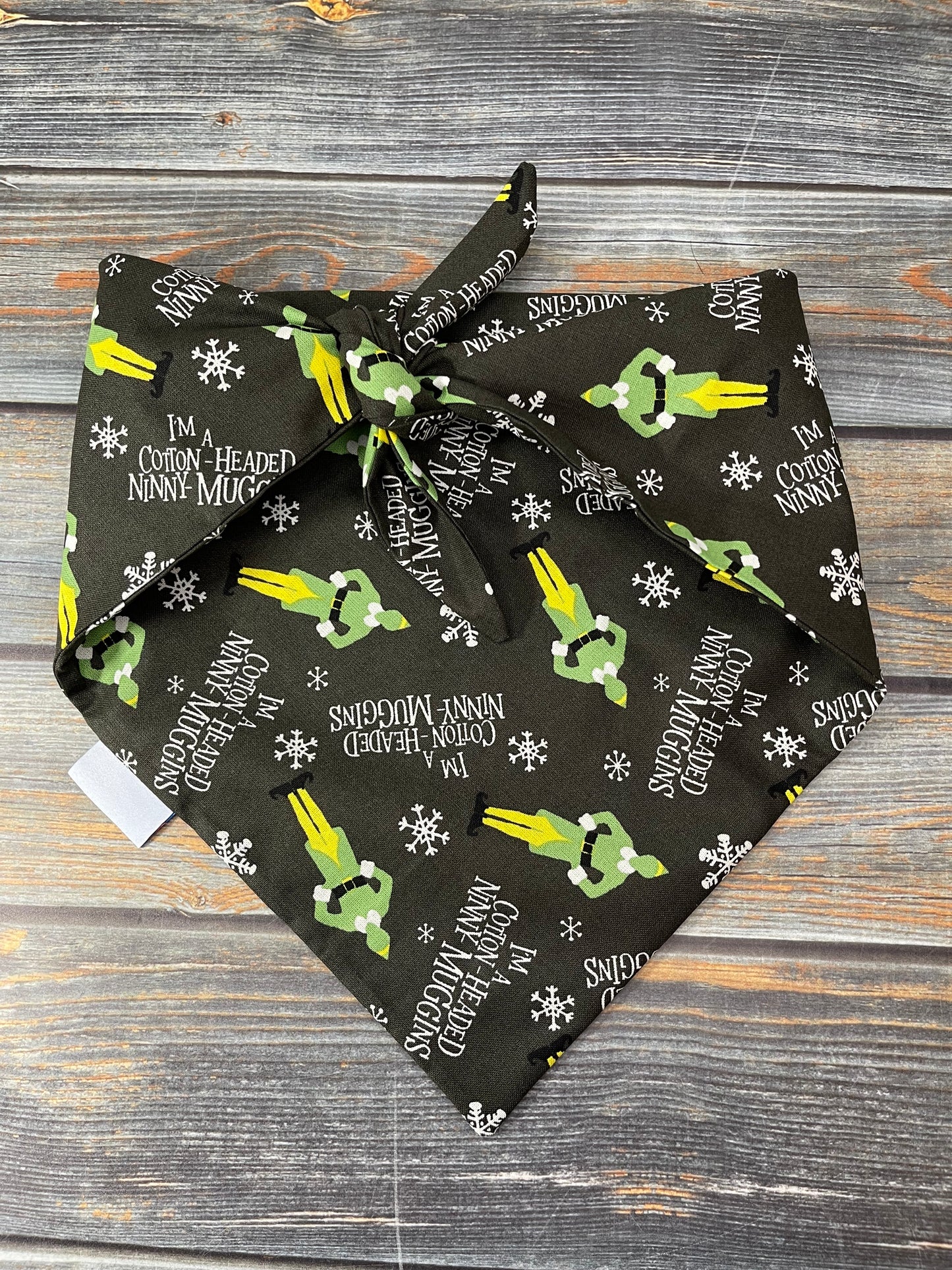 Buddy the Elf Dog Bandana