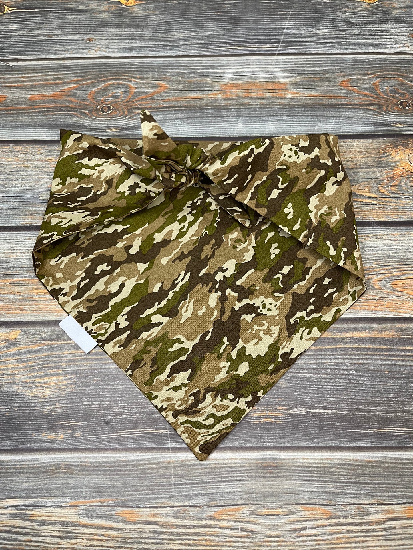 Green Camo Dog Bandana