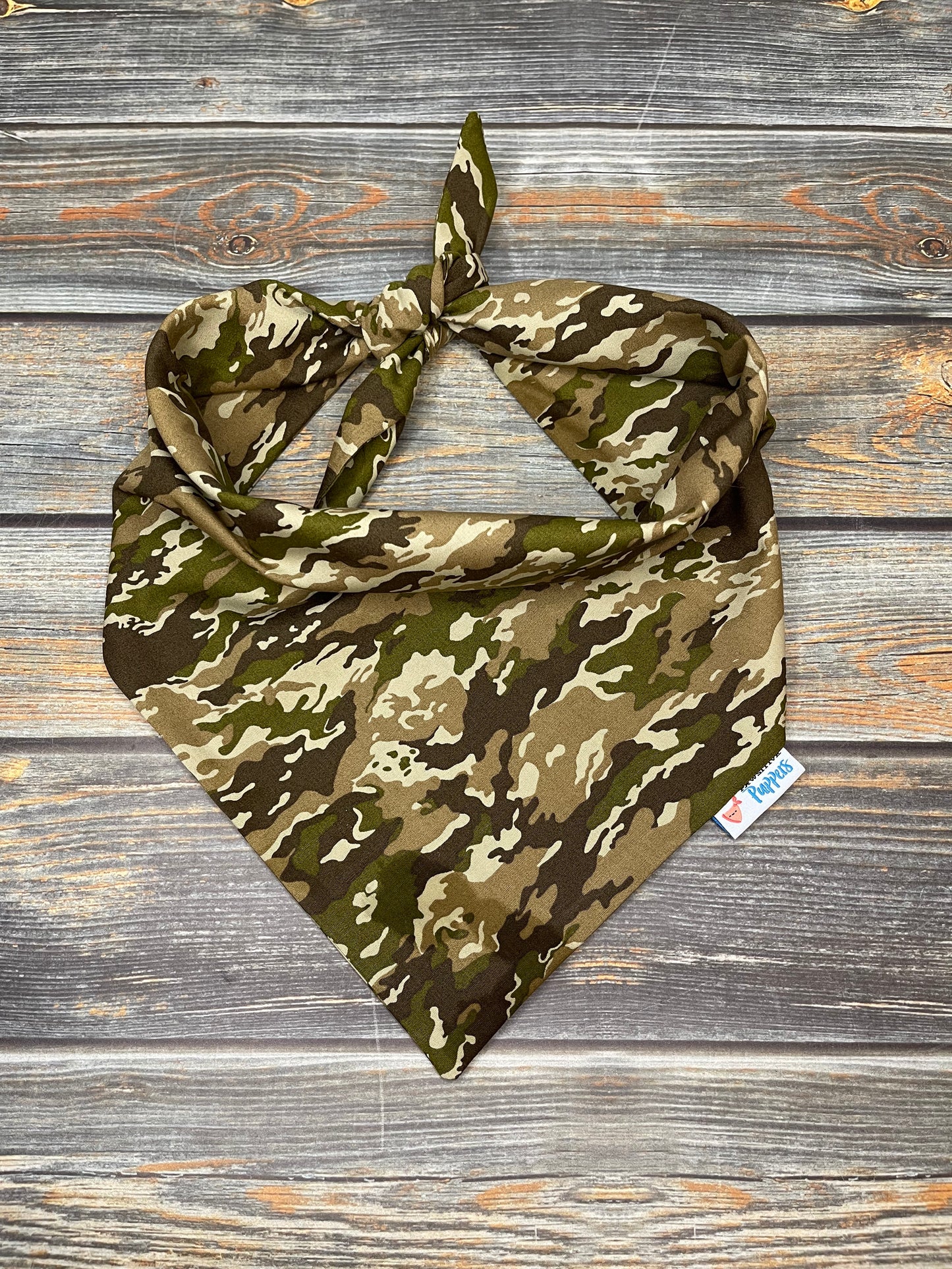 Green Camo Dog Bandana