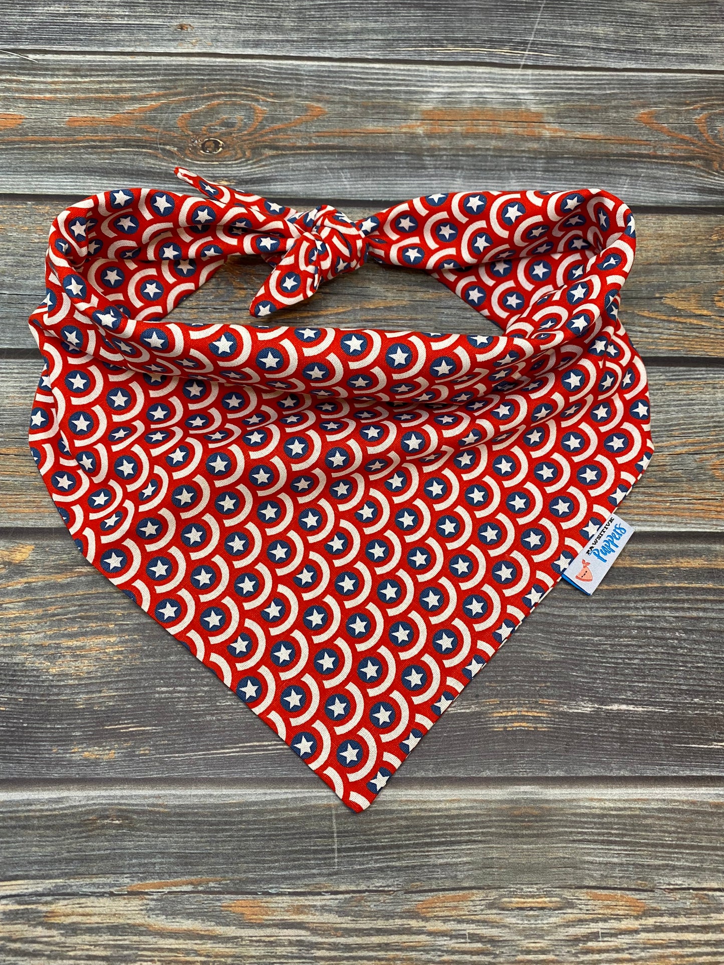 Team Captain America Dog Bandana