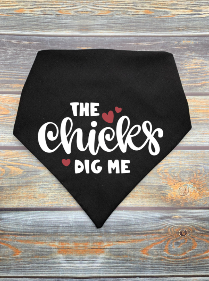Chicks Dig Me Dog Bandana