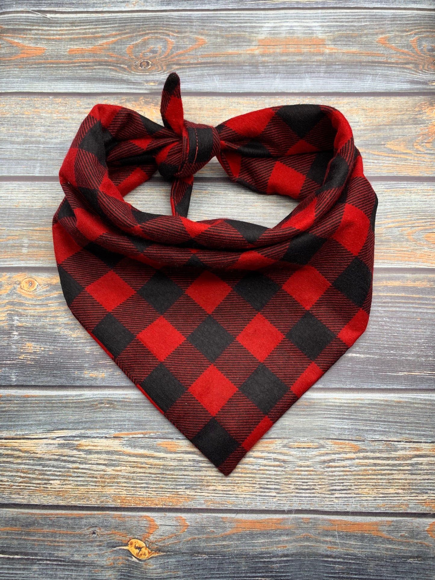 Classic Buffalo Check Flannel Dog Bandana
