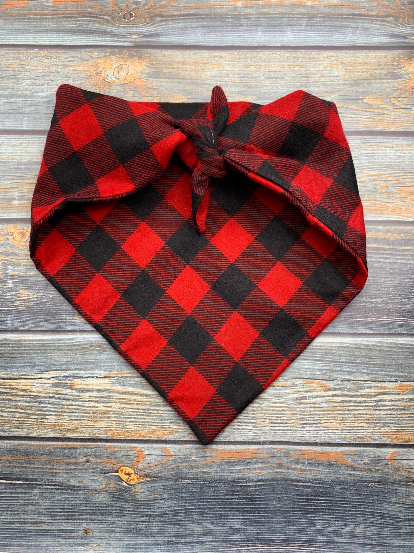 Classic Buffalo Check Flannel Dog Bandana