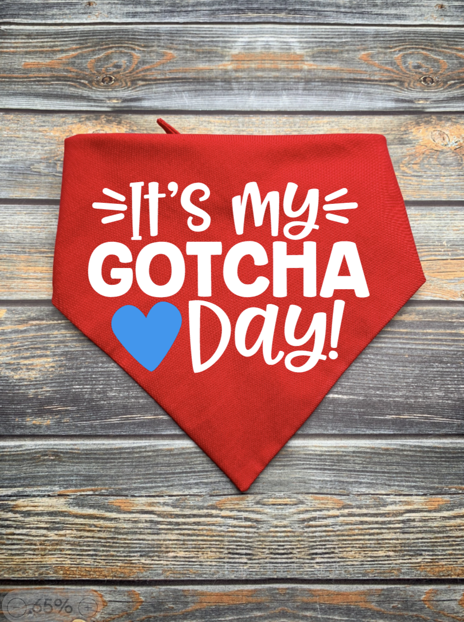Gotcha Day Dog Bandana