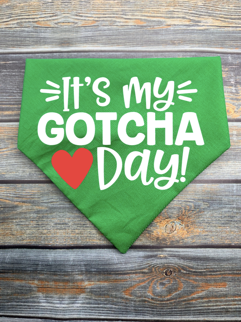 Gotcha Day Dog Bandana