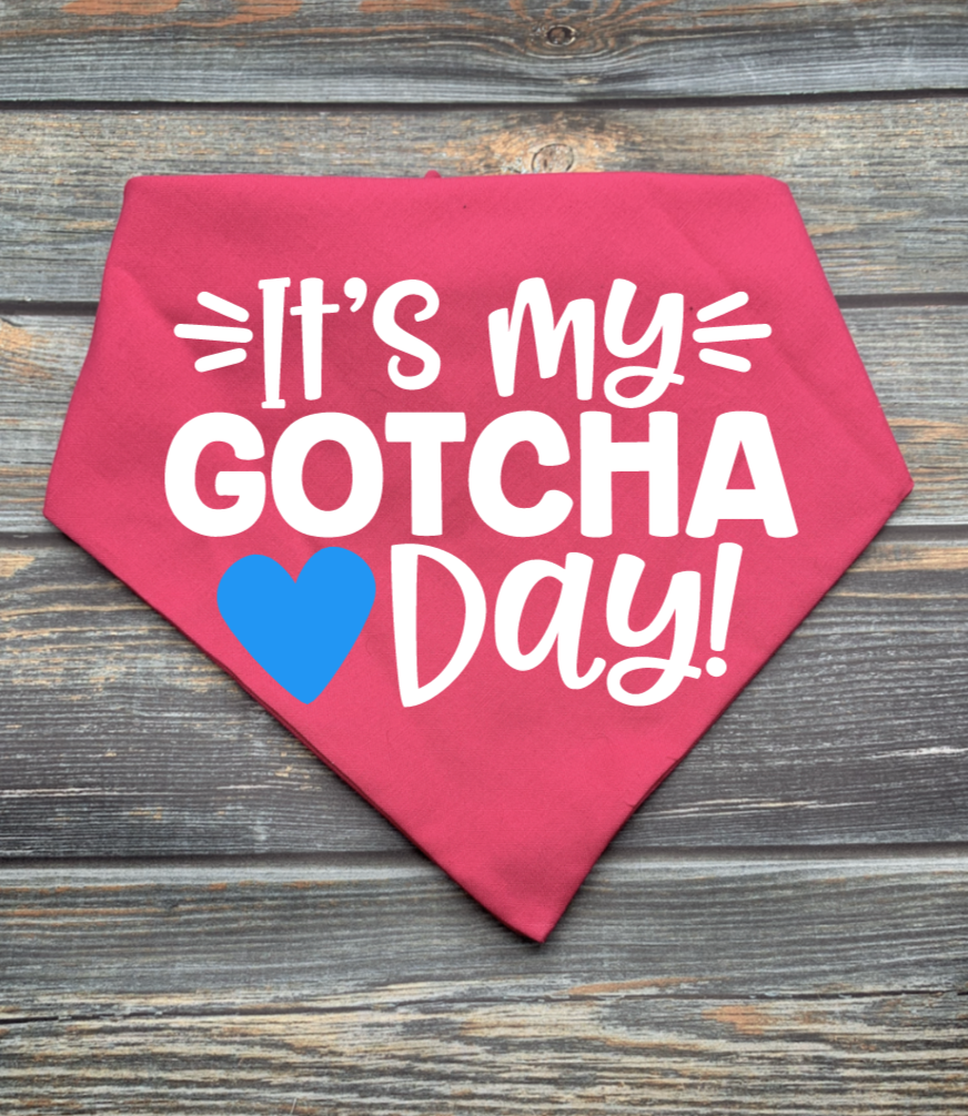 Gotcha Day Dog Bandana
