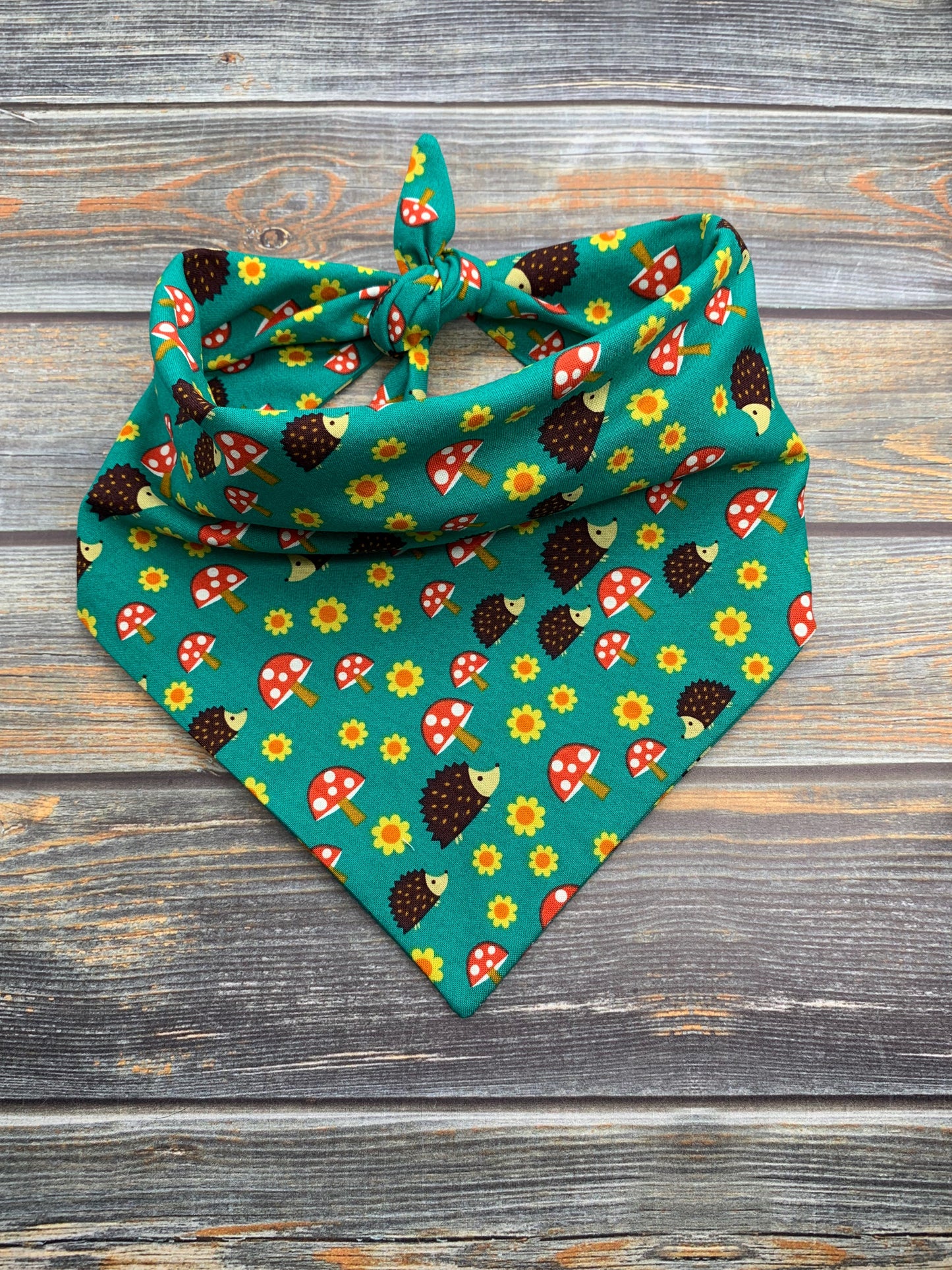 Hedgehogs and Shrooms Dog Bandana