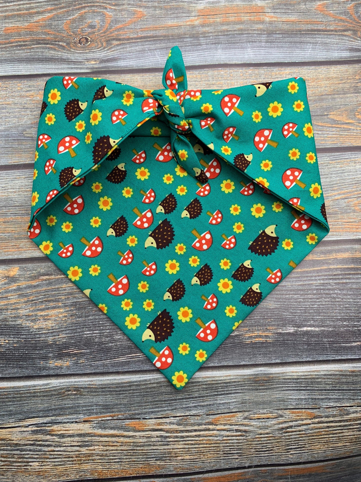 Hedgehogs and Shrooms Dog Bandana