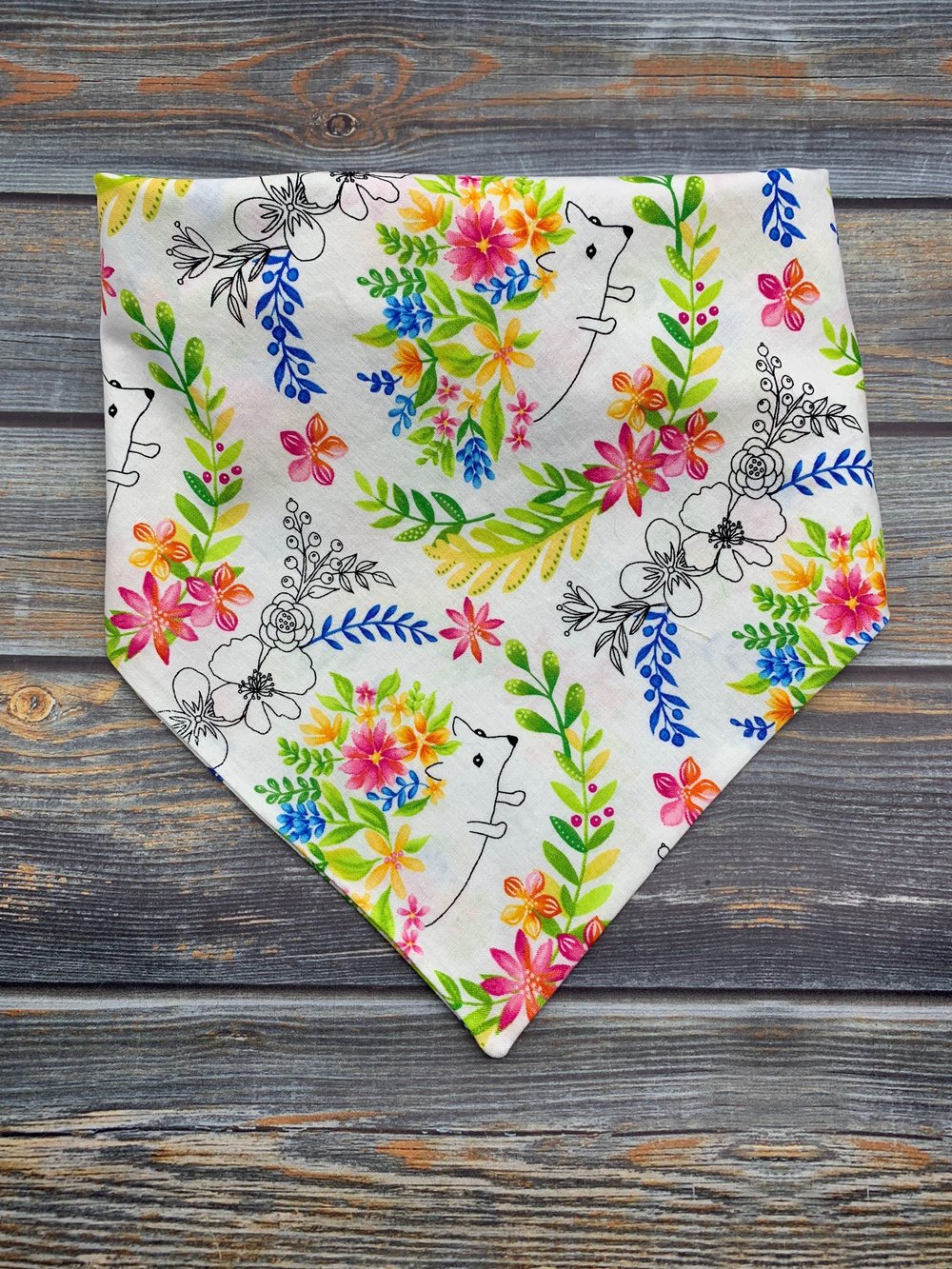 Hedgehogs in Bloom Dog Bandana