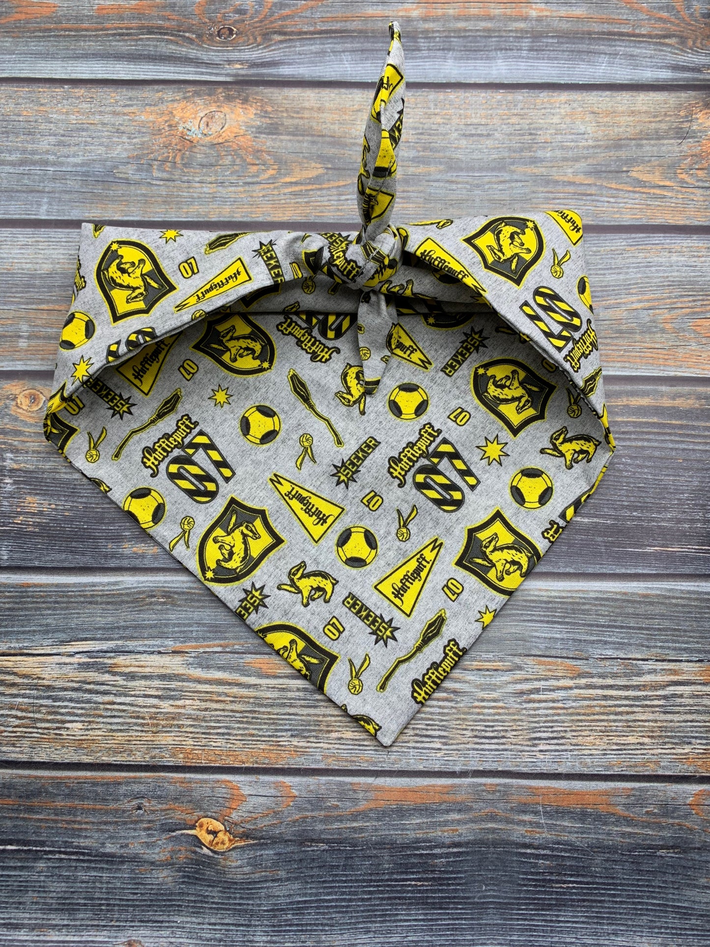 Hufflepuff Pride Dog Bandana