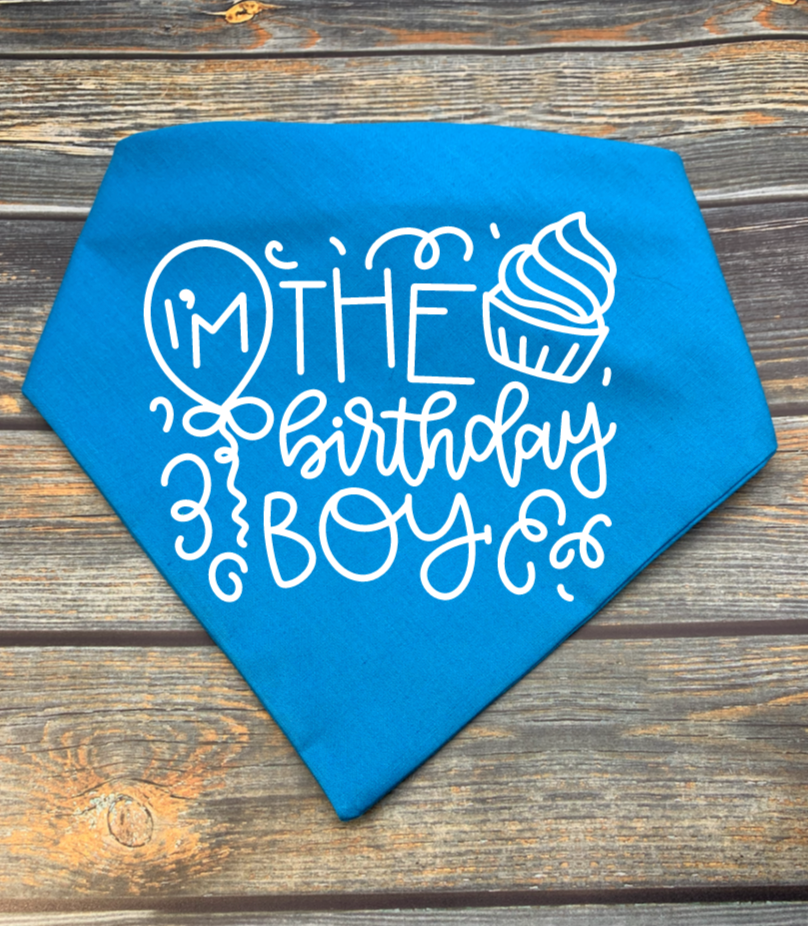 I'm the Birthday Boy Dog Bandana