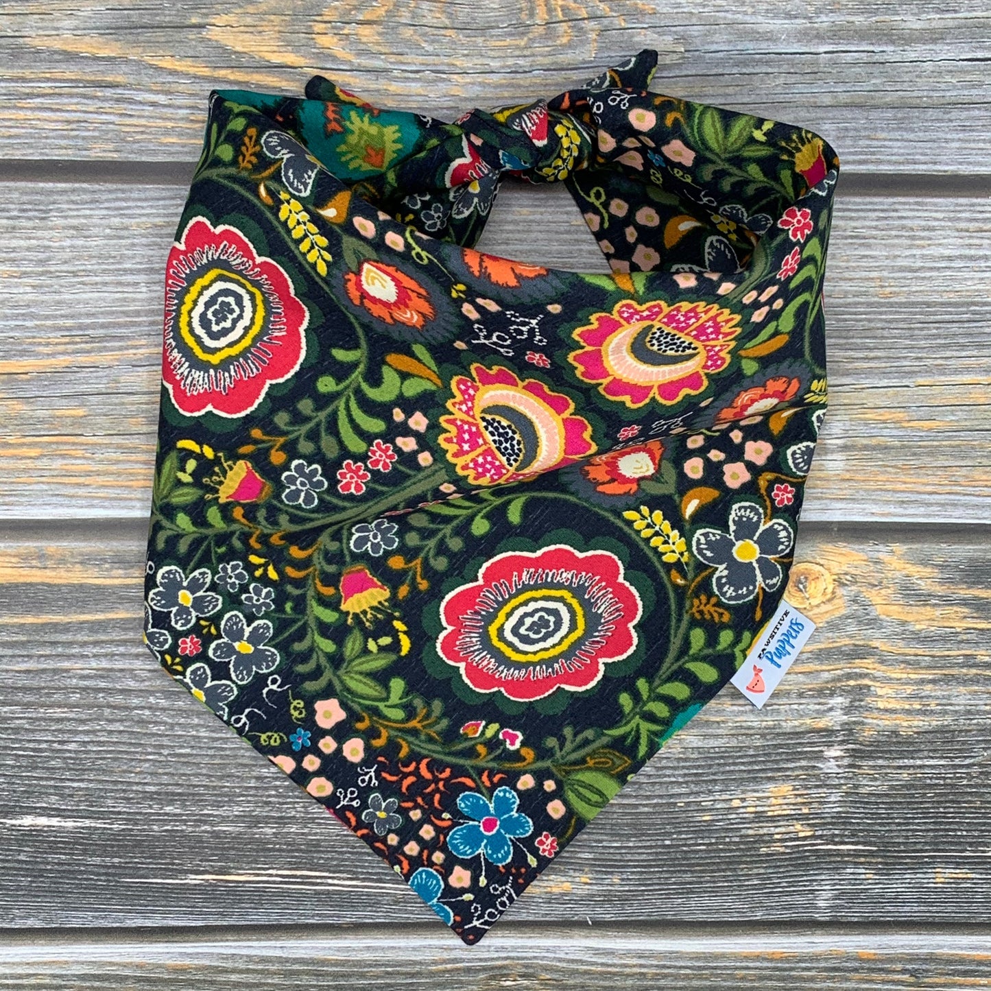 Ikat Floral Dog Bandana