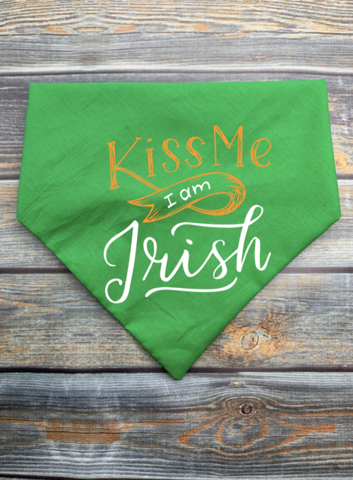 Kiss Me I'm Irish Dog Bandana