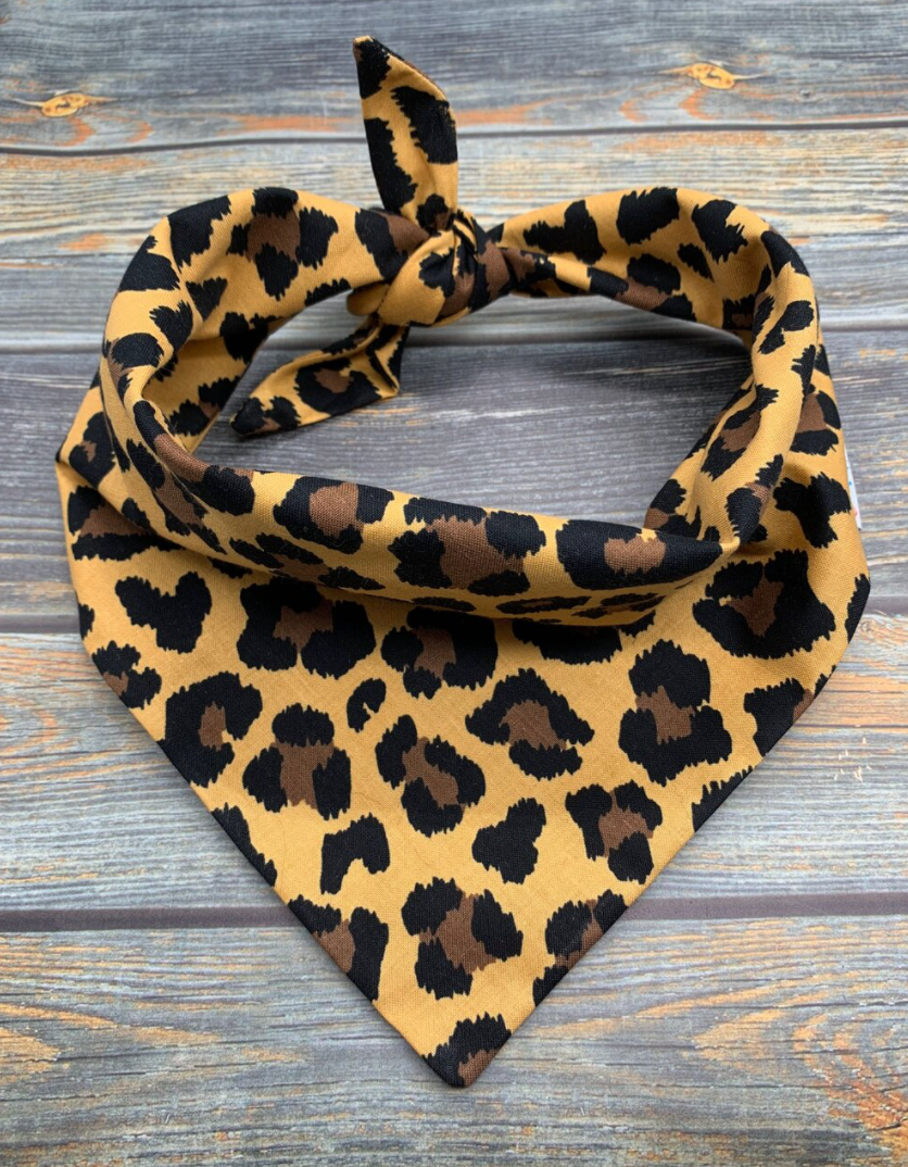 Leopard Print Dog Bandana
