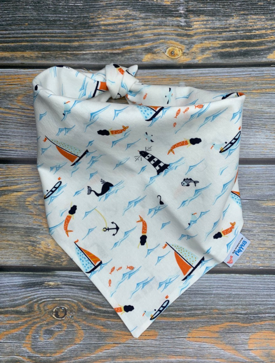 Nautical Mermaid Dog Bandana