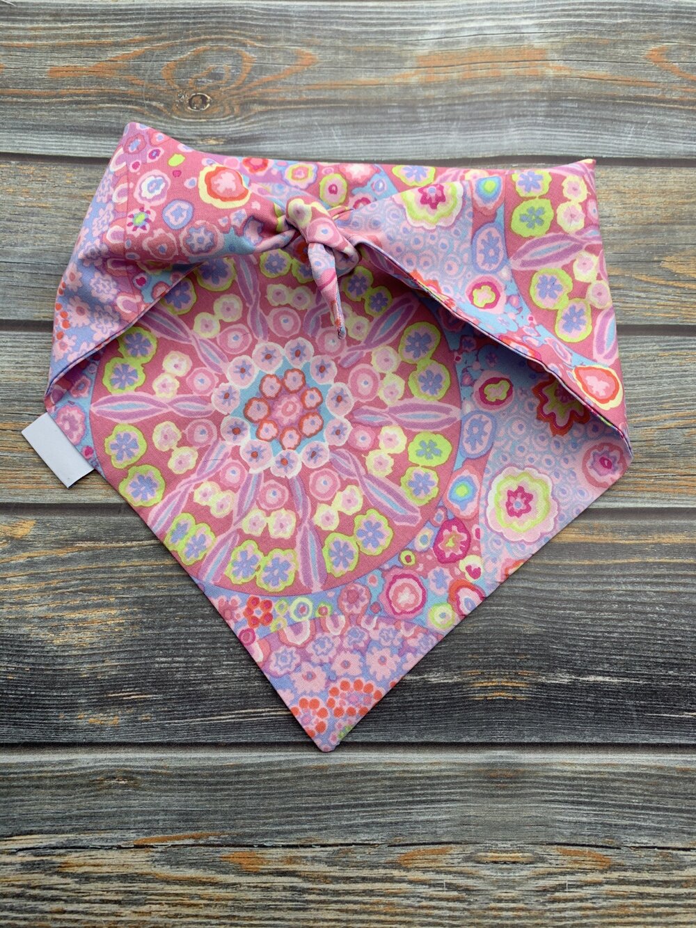 Pink Kaleidoscope Dog Bandana