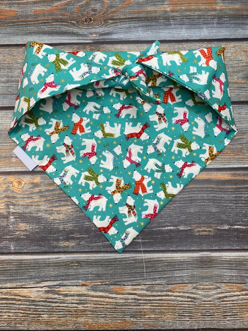 Polar Bear Party Dog Bandana