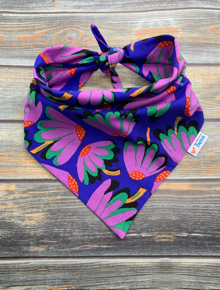 Purple Daisies Dog Bandana