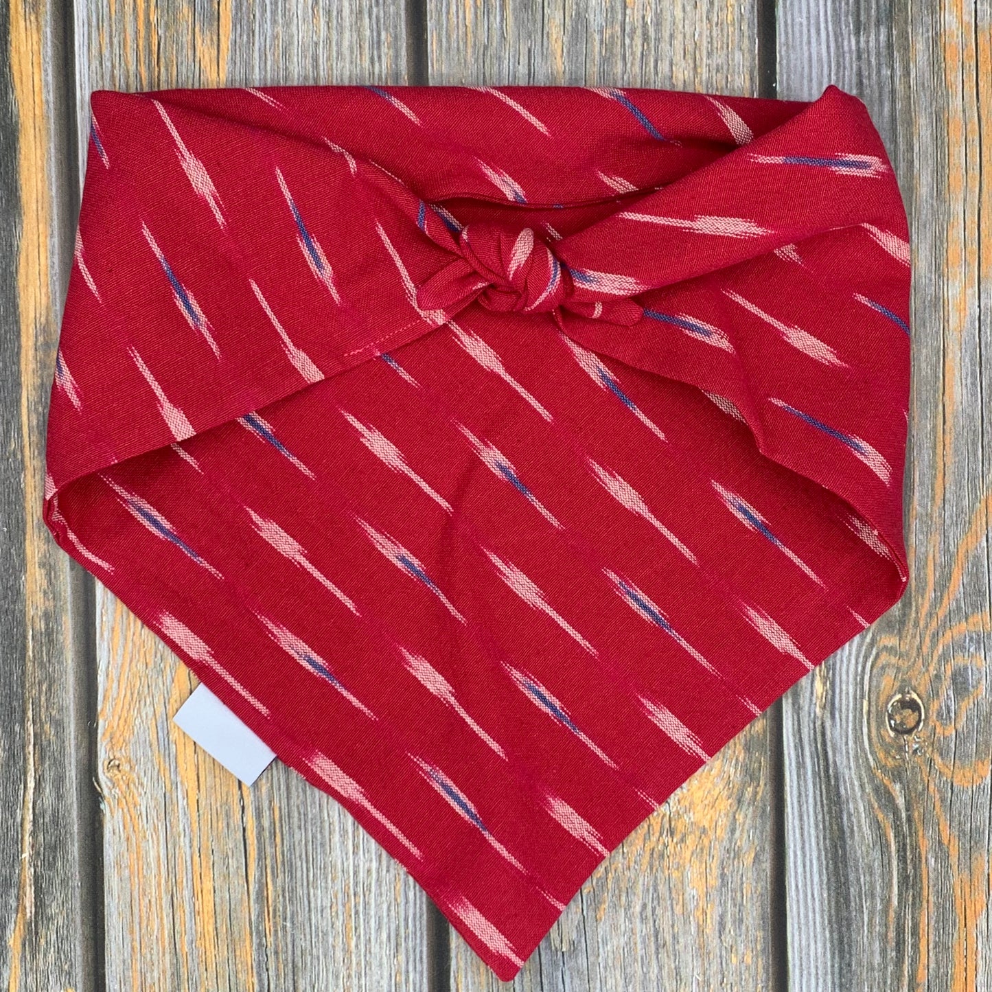 Raspberry Ikat Dog Bandana