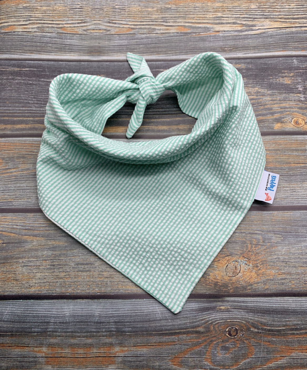 Seersucker Dog Bandana