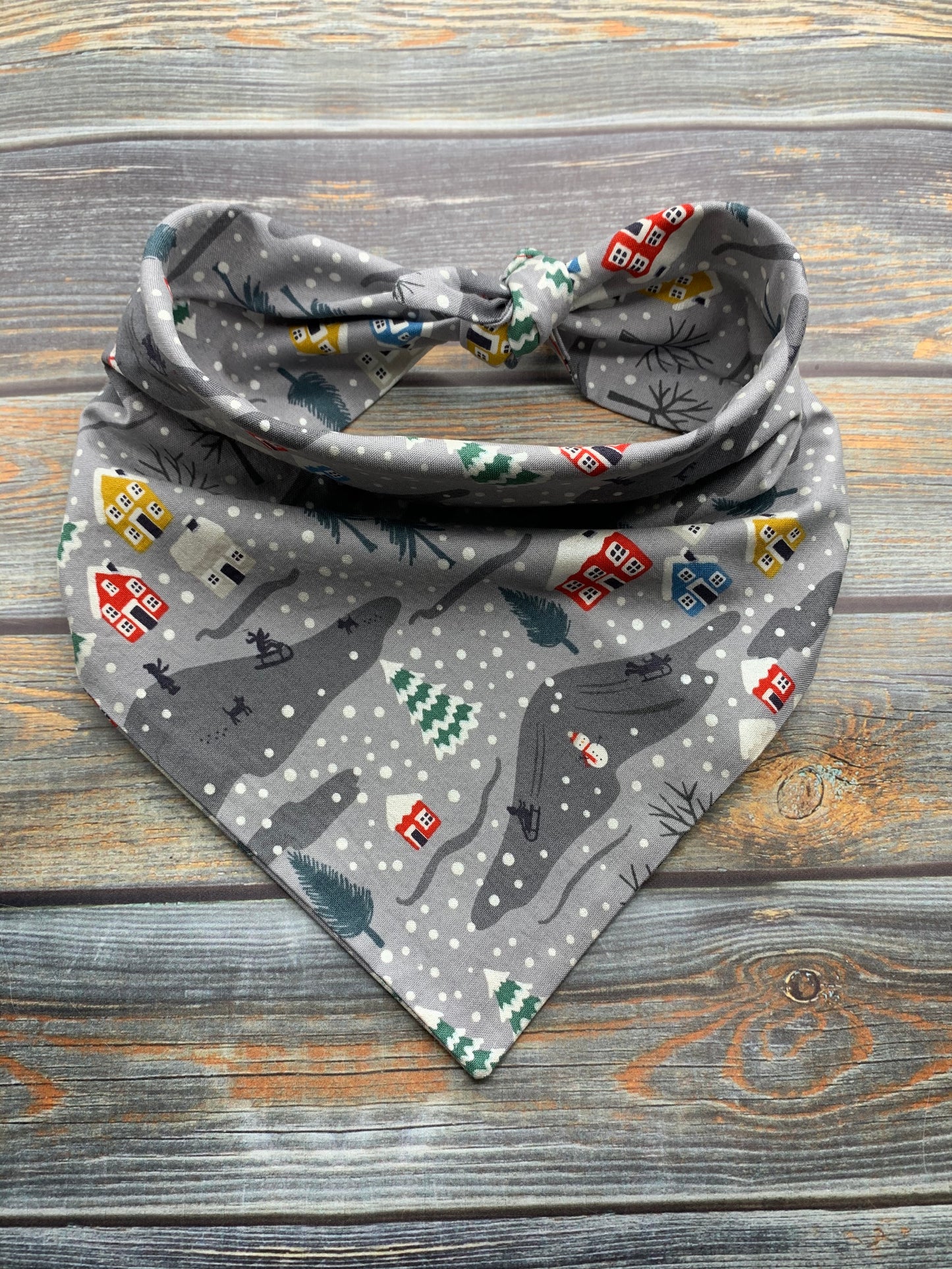 Snowy Village Dog Bandana