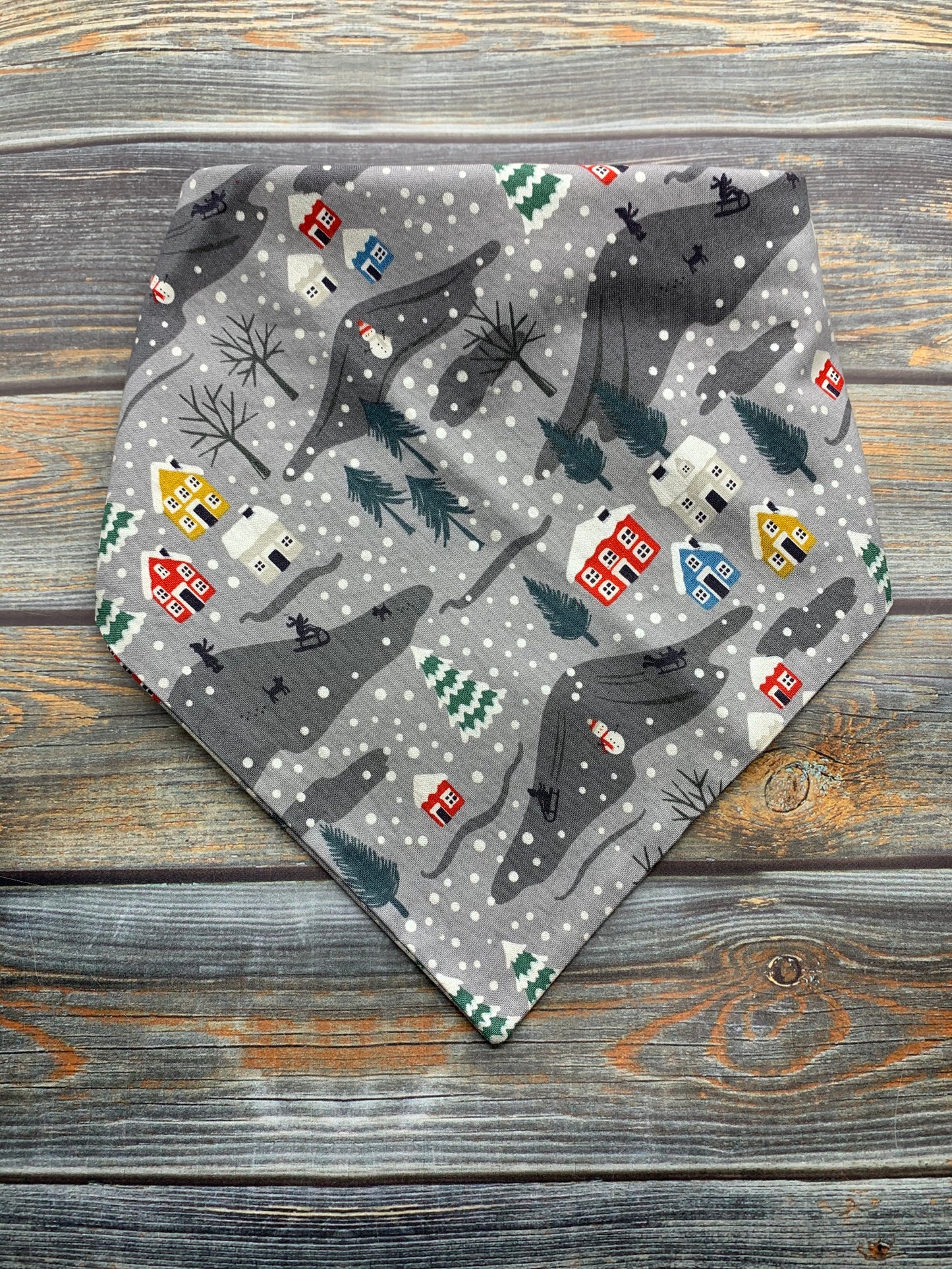 Snowy Village Dog Bandana