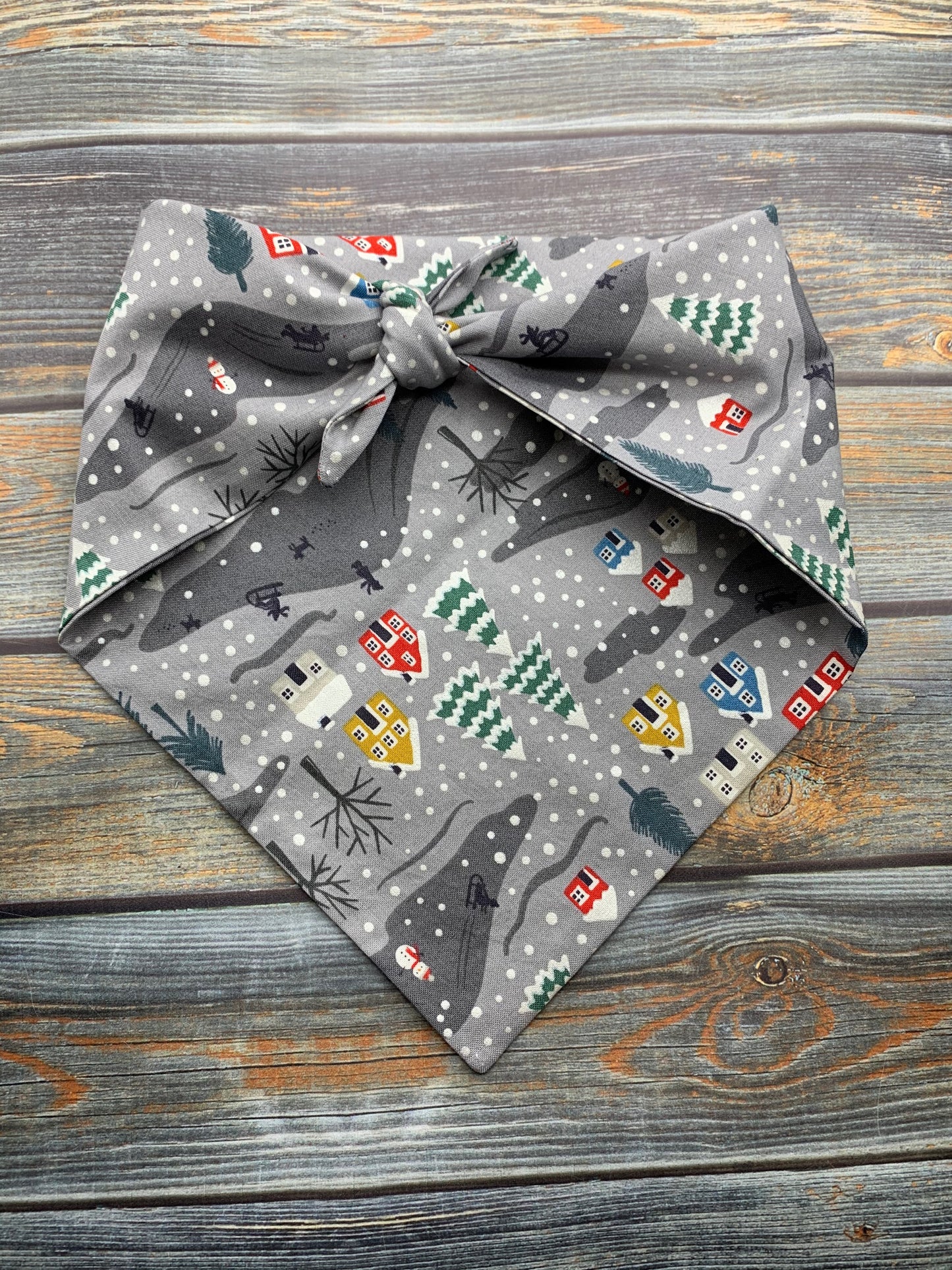 Snowy Village Dog Bandana