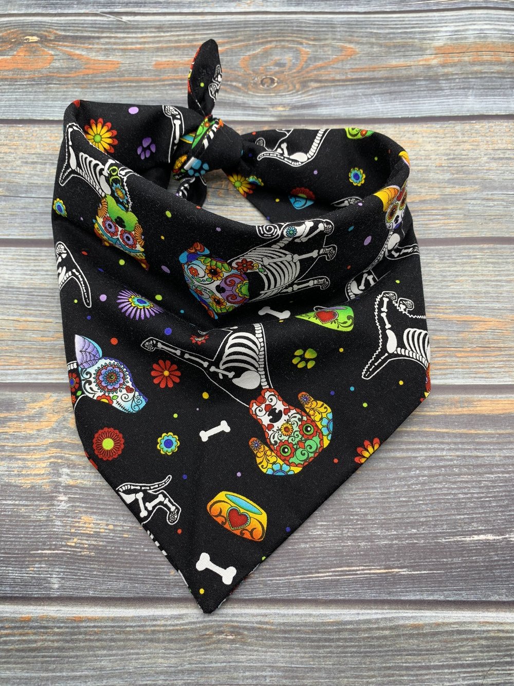 Sugar Skull Dogs Dog Bandana