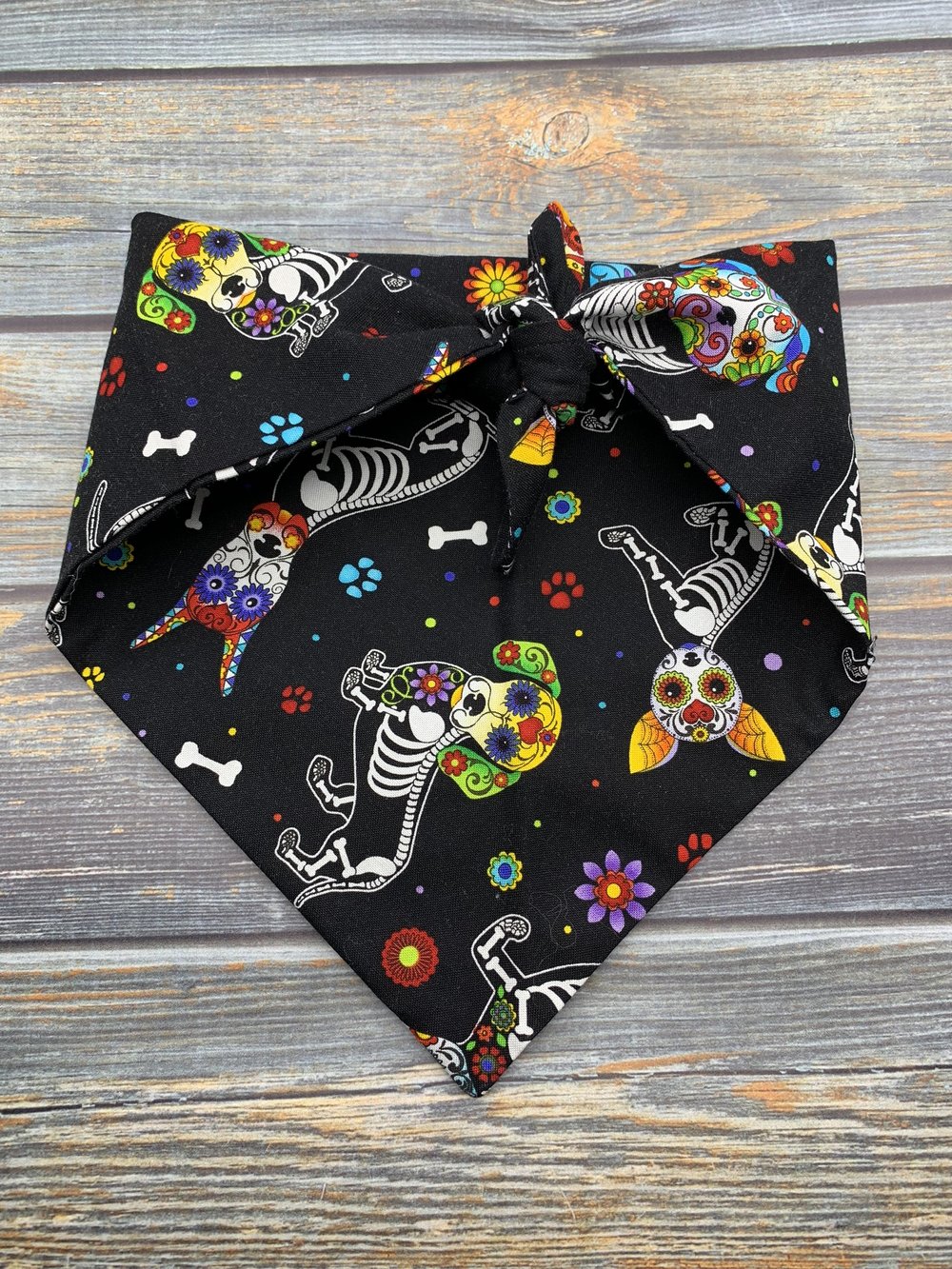 Sugar Skull Dogs Dog Bandana