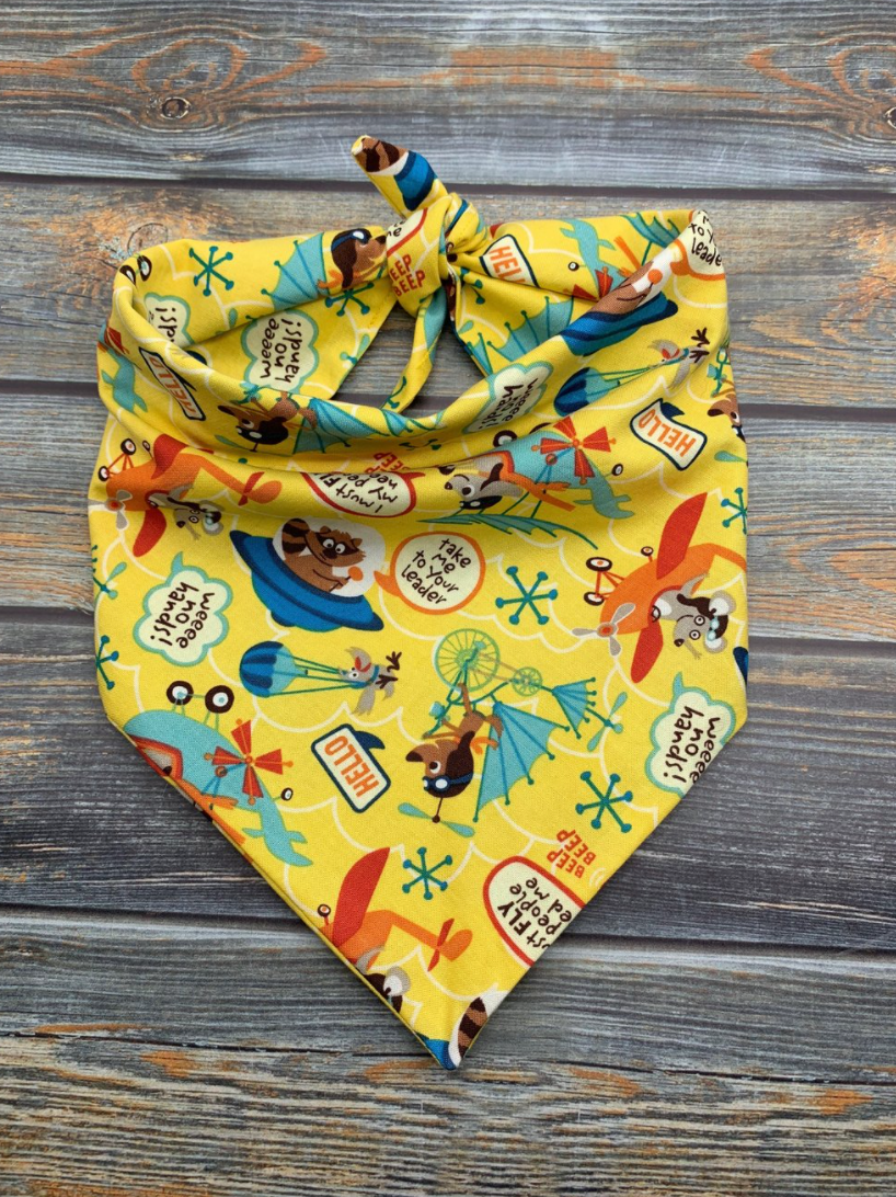 Take Me to Your Leader Dog Bandana