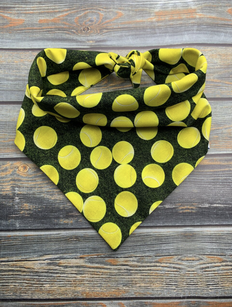 Tennis Ball Obsessed Dog Bandana