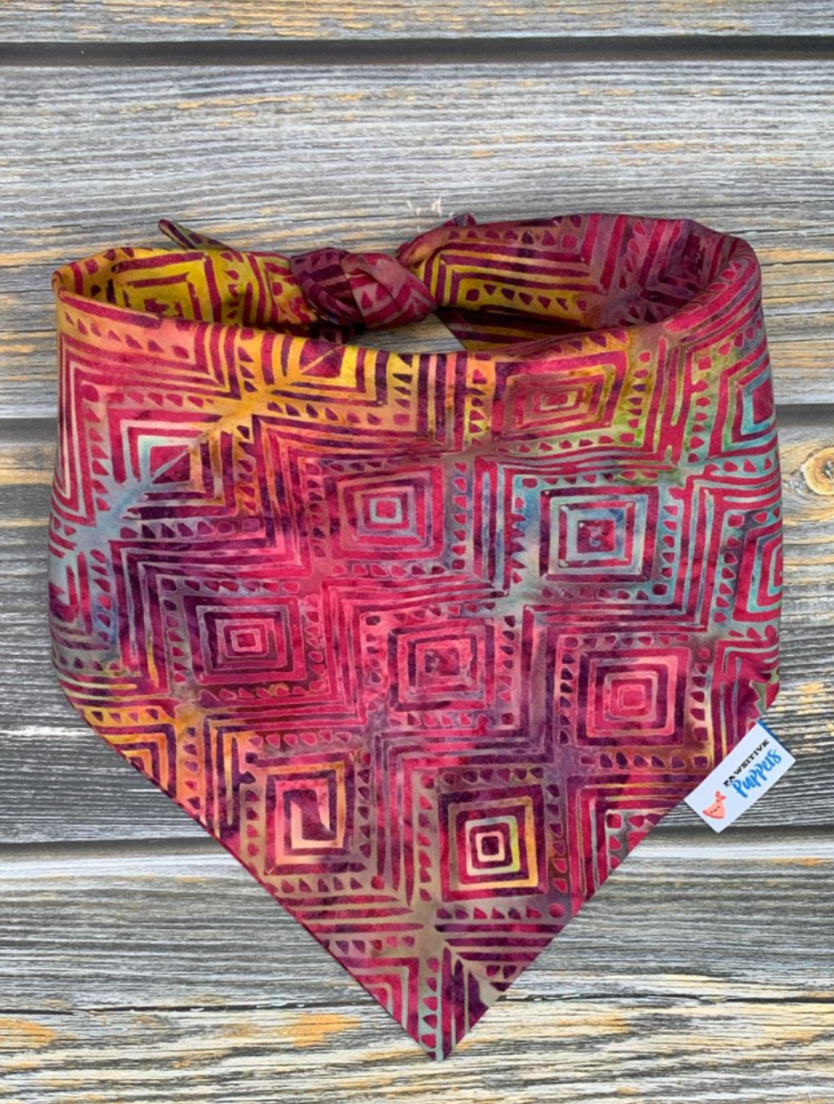 Tribal Batik Dog Bandana