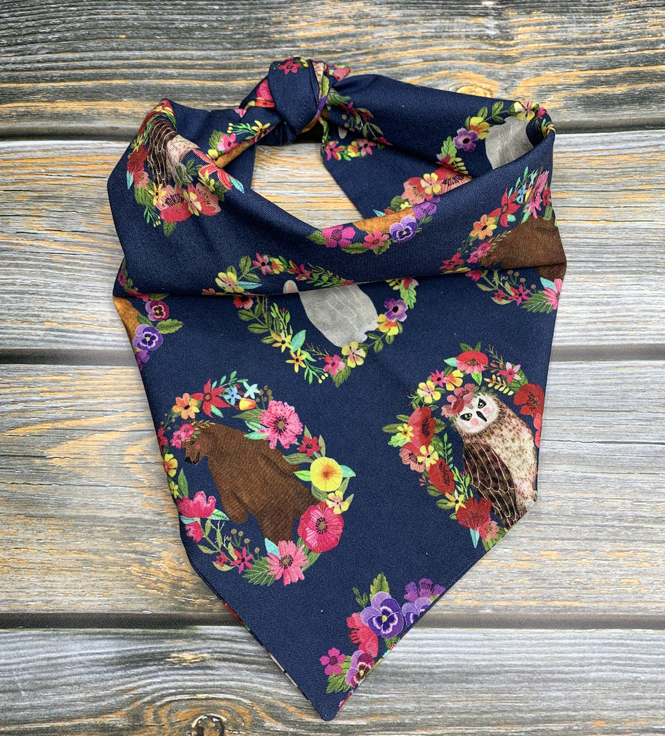 Woodland Friends Dog Bandana