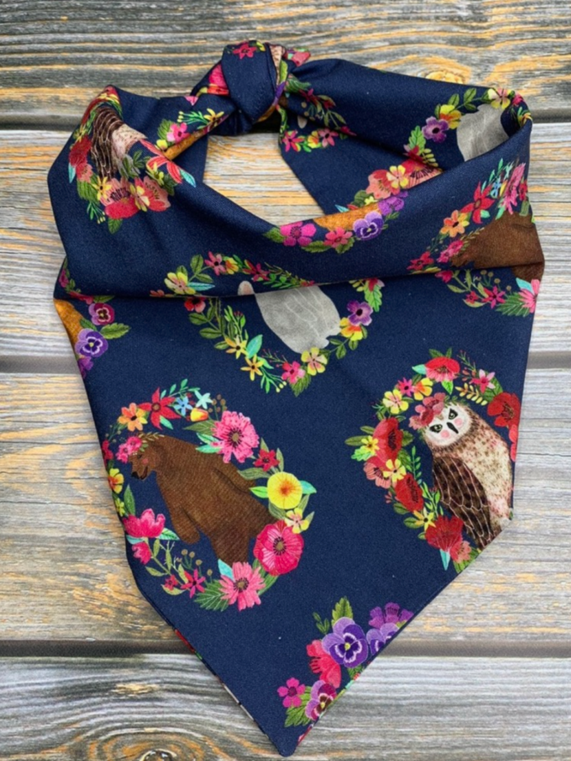 Woodland Friends Dog Bandana