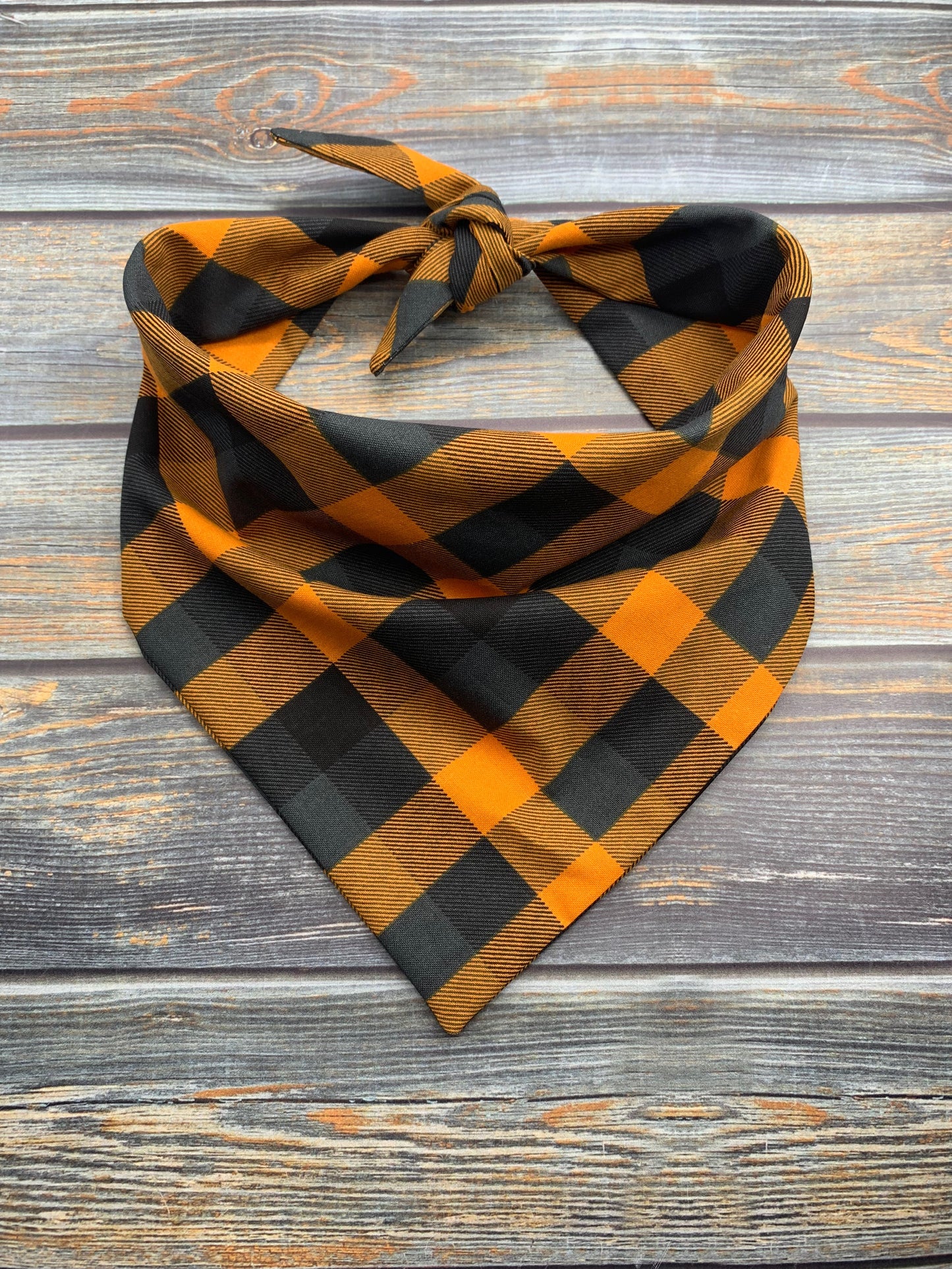 Autumn Buffalo Check Dog Bandana