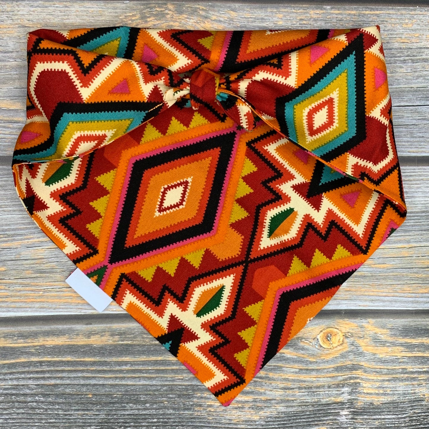 Orange Southwestern Dog Bandana