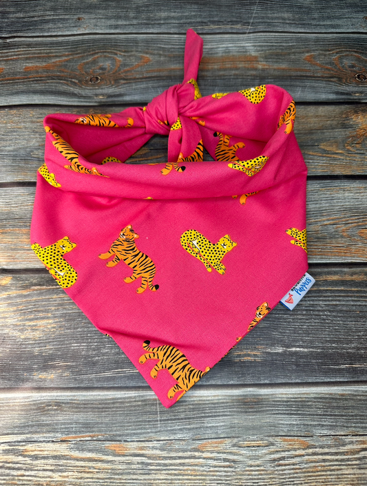 Cheetahs and Tigers Dog Bandana