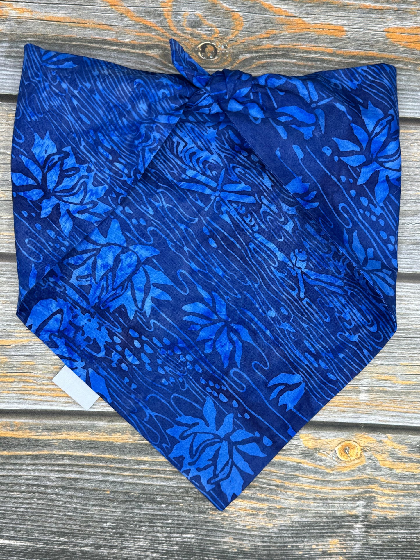 Water Lily Batik Dog Bandana