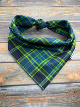 Load image into Gallery viewer, Blue and Green Plaid Flannel
