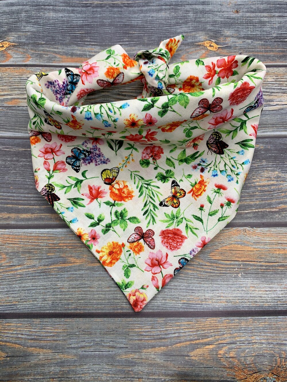 Butterfly Garden Dog Bandana