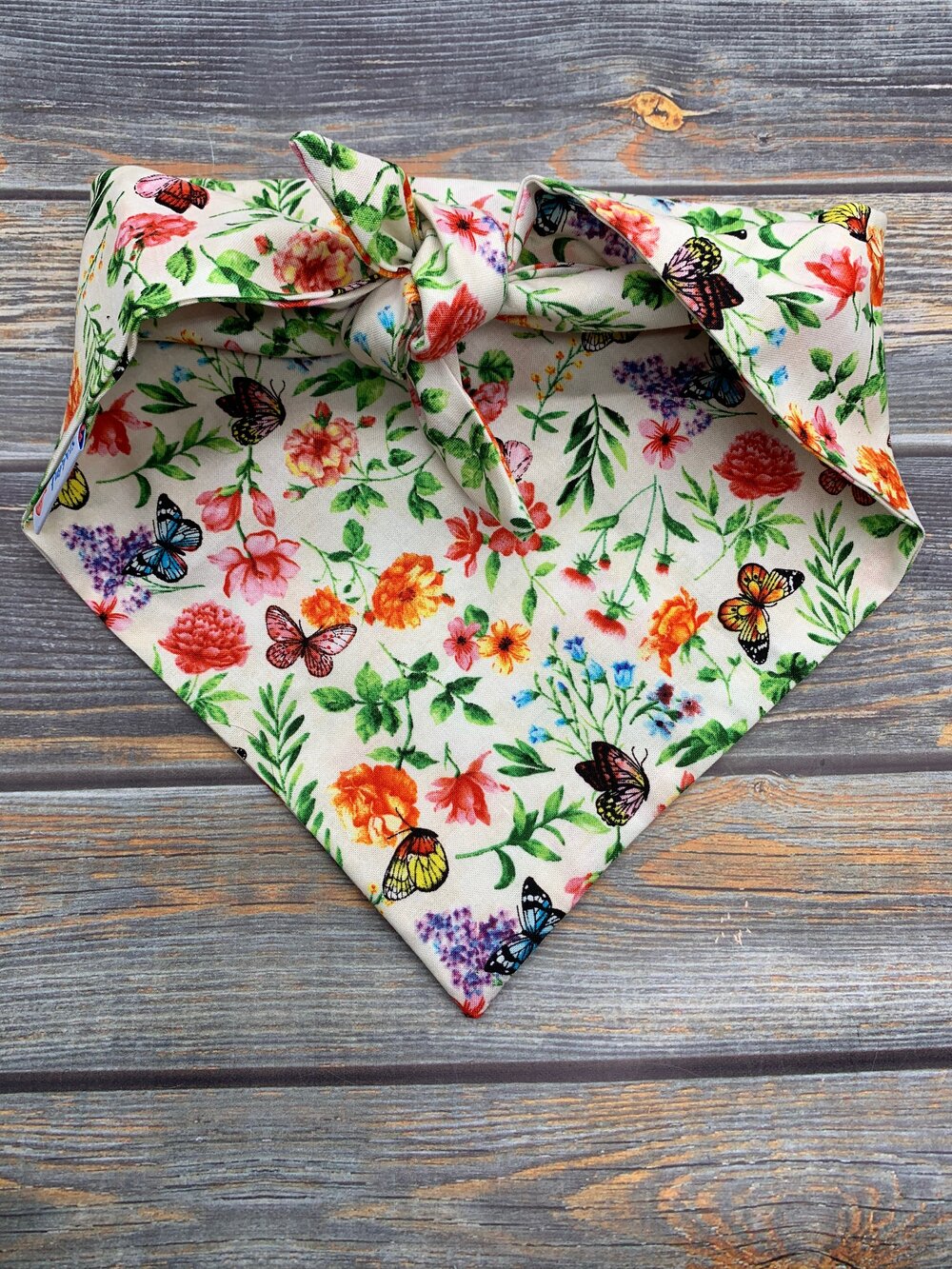 Butterfly Garden Dog Bandana